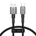 Tech-Protect Ultraboost DNA USB-A - USB-C Kábel - 0.25m 3A 15W - Szürke