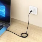 Tech-Protect Ultraboost DNA USB-A - USB-C Kábel - 0.25m 3A 15W - Szürke