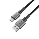 Tech-Protect Ultraboost DNA USB-A - USB-C Kábel - 0.5m 3A 15W - Szürke