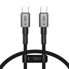   Tech-Protect Ultraboost DNA USB-C - USB-C Kábel - 0.5m 5A 100W - Szürke
