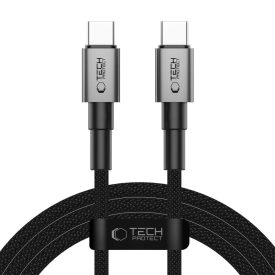  Tech-Protect Ultraboost DNA USB-C - USB-C Kábel - 2m 5A 100W - Szürke