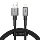 Tech-Protect Ultraboost DNA USB-A - Lightning Kábel - 1m 2.4A 15W - Szürke