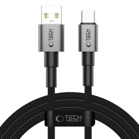 Tech-Protect Ultraboost DNA USB-A - USB-C Kábel - 2m 3A 15W - Szürke   Tech-Protect Ultraboost DNA USB-A - USB-C Kábel - 2m 3A 15W - Szürke