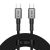Tech-Protect Ultraboost DNA USB-C - USB-C Kábel - 3m 3A 60W - Szürke