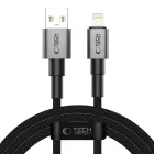 Tech-Protect Ultraboost DNA USB-A - Lightning Kábel - 2m 2.4A 15W - Szürke