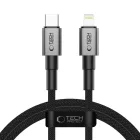 Tech-Protect Ultraboost DNA USB-C - Lightning Kábel - 1m 3A 27W - Szürke