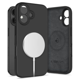   iPhone 16 Tok - Tech-Protect Liquid Silicone MagSafe - Fekete