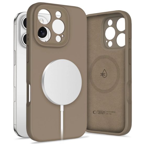 iPhone 16 Pro Max Tok - Tech-Protect Liquid Silicone MagSafe - Barna