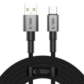Tech-Protect Ultraboost DNA USB-A - USB-C Kábel - 3m 3A 15W - Szürke   Tech-Protect Ultraboost DNA USB-A - USB-C Kábel - 3m 3A 15W - Szürke