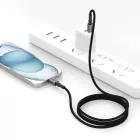 Tech-Protect Ultraboost DNA USB-C - Lightning Kábel - 2m 3A 27W - Szürke