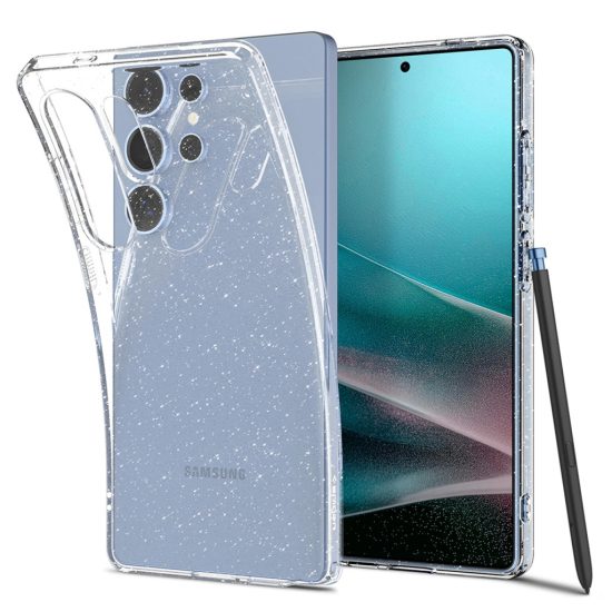 Samsung Galaxy S25 Ultra Tok - Spigen Liquid Crystal - Átlátszó-Csillogó