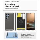 Samsung Galaxy S25 Ultra Tok - Spigen Rugged Armor MagFit + Qi2 - Szürke