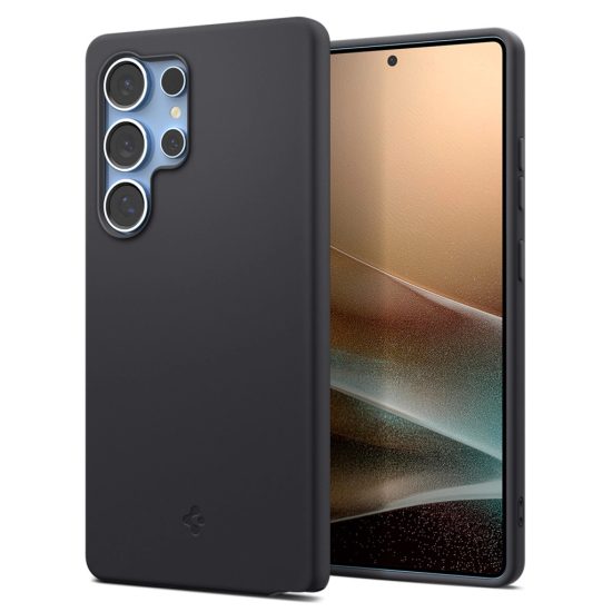 Samsung Galaxy S25 Ultra Tok - Spigen Silicone Fit MagFit - Fekete