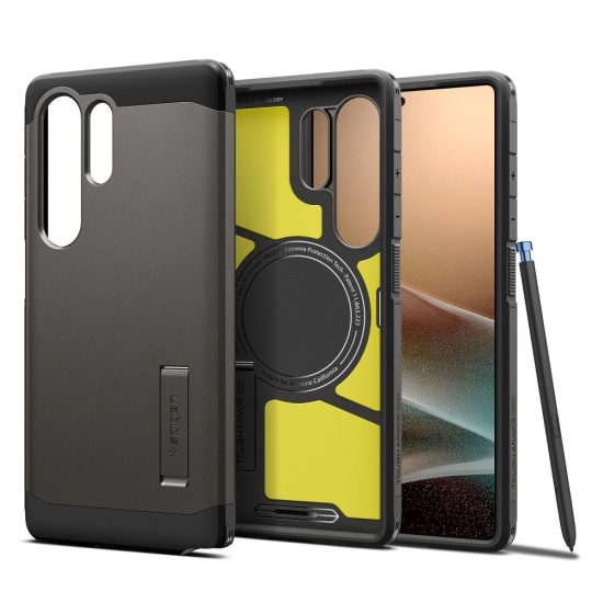 Samsung Galaxy S25 Ultra Tok - Spigen Tough Armor AI MagFit - Gunmetal