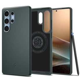   Samsung Galaxy S25 Ultra Tok - Spigen Thin Fit MagFit + Qi2 - Zöld