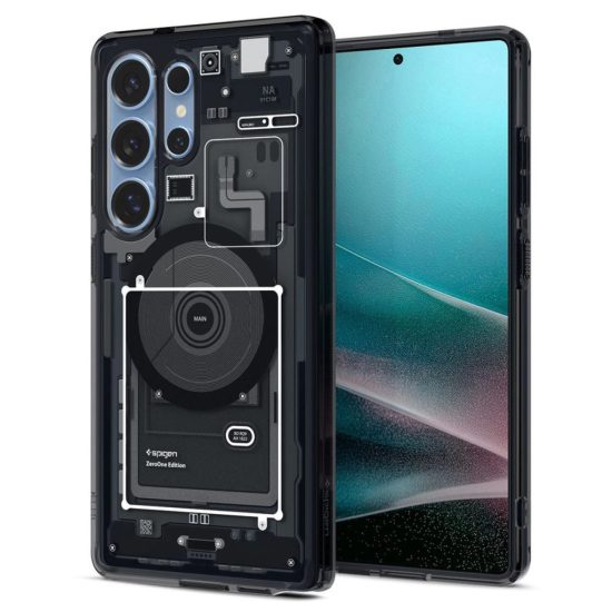 Samsung Galaxy S25 Ultra Tok - Spigen Ultra Hybrid MagFit + Qi2 - Zero One Fekete