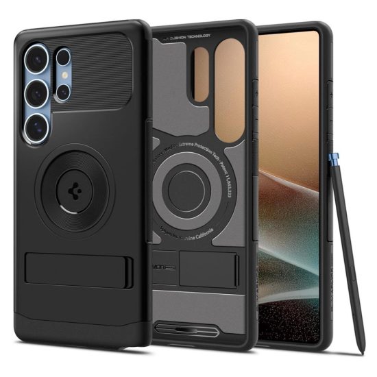 Samsung Galaxy S25 Ultra Tok - Spigen Slim Armor MagFit - Fekete