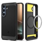 Samsung Galaxy S25 Plus Tok - Spigen Rugged Armor MagFit + Qi2 - Fekete