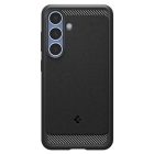 Samsung Galaxy S25 Plus Tok - Spigen Rugged Armor MagFit + Qi2 - Fekete