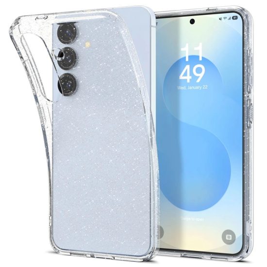 Samsung Galaxy S25 Tok - Spigen Liquid Crystal - Átlátszó-Ezüst