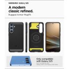 Samsung Galaxy S25 Tok - Spigen Rugged Armor MagFit + Qi2 - Fekete