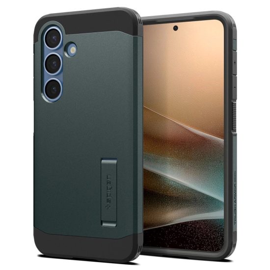Samsung Galaxy S25 Tok - Spigen Tough Armor AI MagFit - Zöld