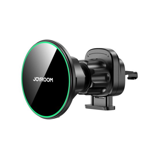 Joyroom JR-ZS412 Autós Tartó + Qi2 15W Mágneses Töltő - Szellőzőrácsba - Fekete