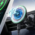 Joyroom JR-ZS412 Autós Tartó + Qi2 15W Mágneses Töltő - Szellőzőrácsba - Fekete
