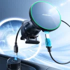 Joyroom JR-ZS412 Autós Tartó + Qi2 15W Mágneses Töltő - Szellőzőrácsba - Fekete