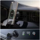 Joyroom JR-ZS412 Autós Tartó + Qi2 15W Mágneses Töltő - Szellőzőrácsba - Fekete