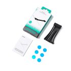 Joyroom JR-ZS422 Szilikon Kábelkötegelő Mágnessel x 6 db - Fekete