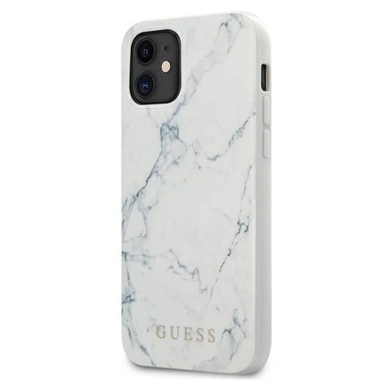 iPhone 12 mini Tok - Guess Marble - Fehér