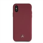 iPhone X/XS Tok - Mercedes Silicone Line - Piros