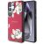 Samsung Galaxy S25 Ultra Tok - Guess Grained Printed Flower Pattern MagSafe - Fukszia