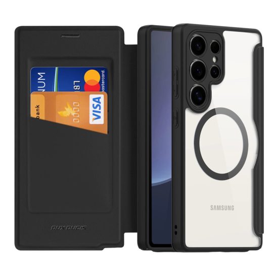 Samsung Galaxy S25 Ultra Tok - Dux Ducis Skin X Pro + MagSafe - Fekete