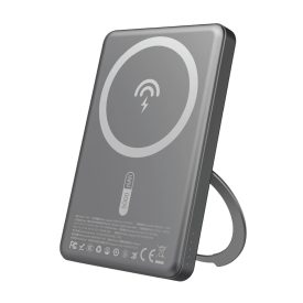 Dudao K28S Power Bank - 5000mAh 20W - MagSafe és Támaszték - Szürke   Dudao K28S Power Bank - 5000mAh 20W - MagSafe és Támaszték - Szürke