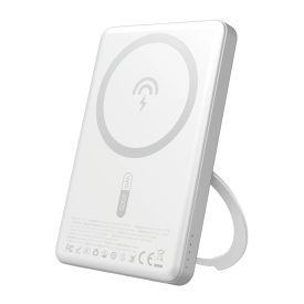 Dudao K28S Power Bank - 5000mAh 20W - MagSafe és Támaszték - Ezüst   Dudao K28S Power Bank - 5000mAh 20W - MagSafe és Támaszték - Ezüst