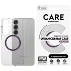 Samsung Galaxy S25+ Plus Tok - CARE by PanzerGlass Flagship Urban Combat Purple QI - Átlátszó