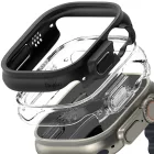 Apple Watch Ultra 1/2 (49mm) Tok - Ringke Slim x 2 db - Átlátszó & Fekete