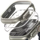 Apple Watch Ultra 1/2 (49mm) Tok - Ringke Slim x 2 db - Átlátszó & Titán