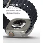 Apple Watch Ultra 1/2 (49mm) Tok - Ringke Slim x 2 db - Átlátszó & Titán