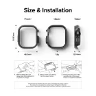 Apple Watch Ultra 1/2 (49mm) Tok - Ringke Slim x 2 db - Átlátszó & Titán