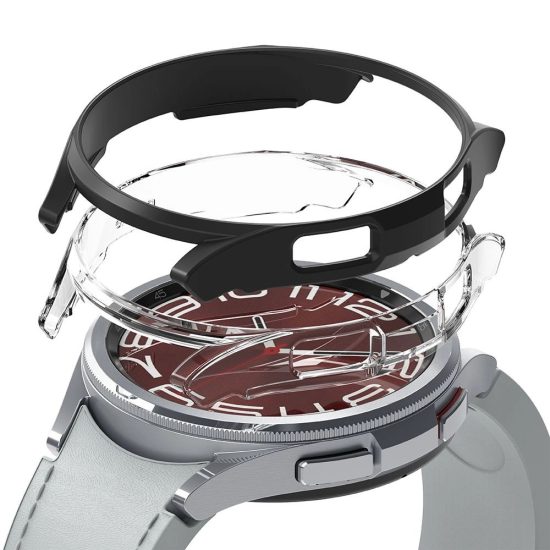 Samsung Galaxy Watch 6 Classic (43mm) Tok - Ringke Slim x 2 db - Átlátszó & Fekete