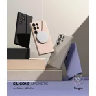 Samsung Galaxy S24 Ultra Tok - Ringke Silicone Magnetic - Fekete