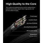 Ringke USB-C - USB-C 3.2 Kábel - 1m 240W - Fekete