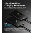 Ringke USB-C - USB-C 3.2 Kábel - 2m 240W - Fekete