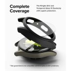 Samsung Galaxy Watch 7 (44mm) Tok és Kijelzővédő - Ringke Slim & Tempered Glass - Fekete