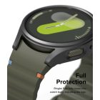 Samsung Galaxy Watch 7 (44mm) Tok és Kijelzővédő - Ringke Slim & Tempered Glass - Fekete