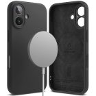 iPhone 16 Tok - Ringke Silicone Magnetic - Fekete