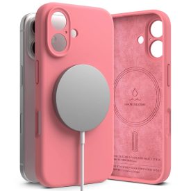 iPhone 16 Tok - Ringke Silicone Magnetic - Pink